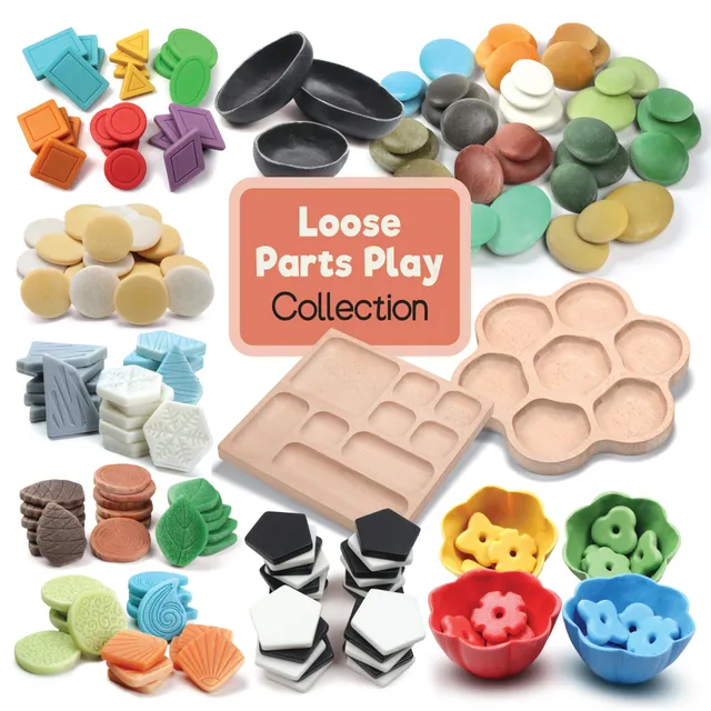 Yellow Door Loose Parts Play Collection set joaca libera