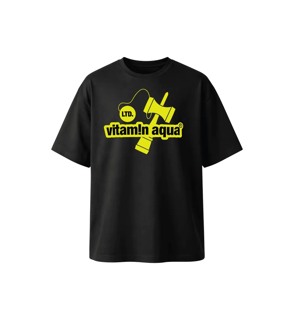 VitaminAqua tricou oversize negru organic