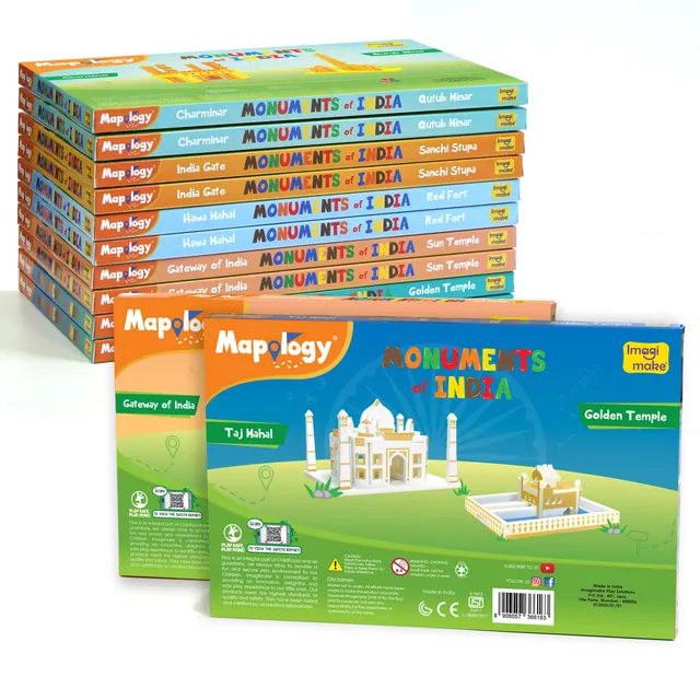 Imagimake Mapology Monuments Mini set constructie 12 buc 5+