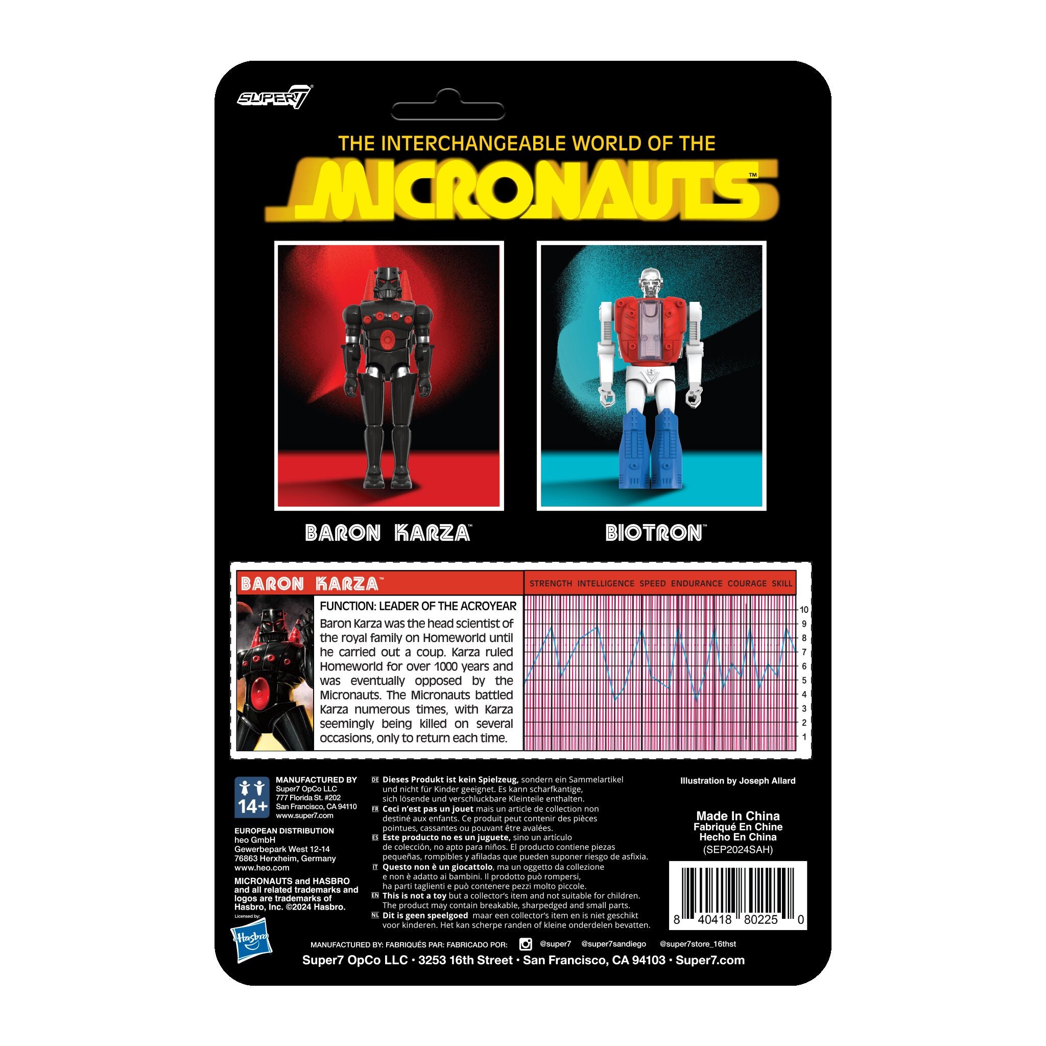 Super7 Micronauts Baron Karza figurina 9,5 cm cu jetpack