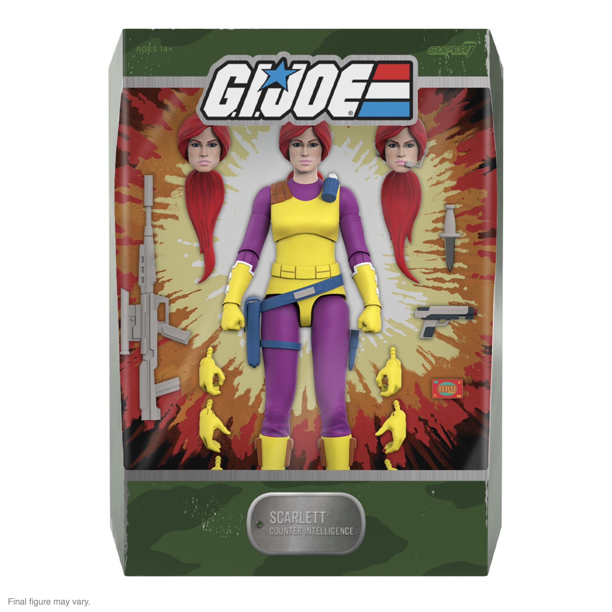 Super7 G.I. Joe Ultimates figurina Scarlett Purple 18 cm