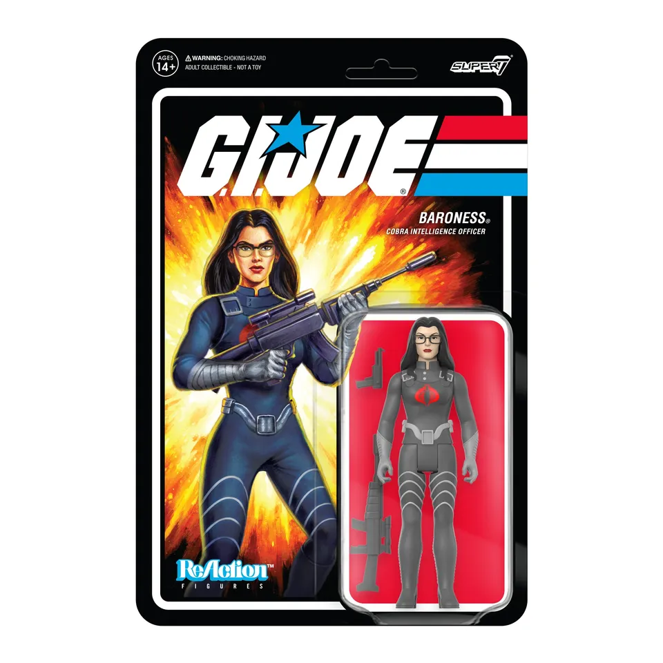 Super7 ReAction Baroness Cartoon V2 figurina 9,5 cm