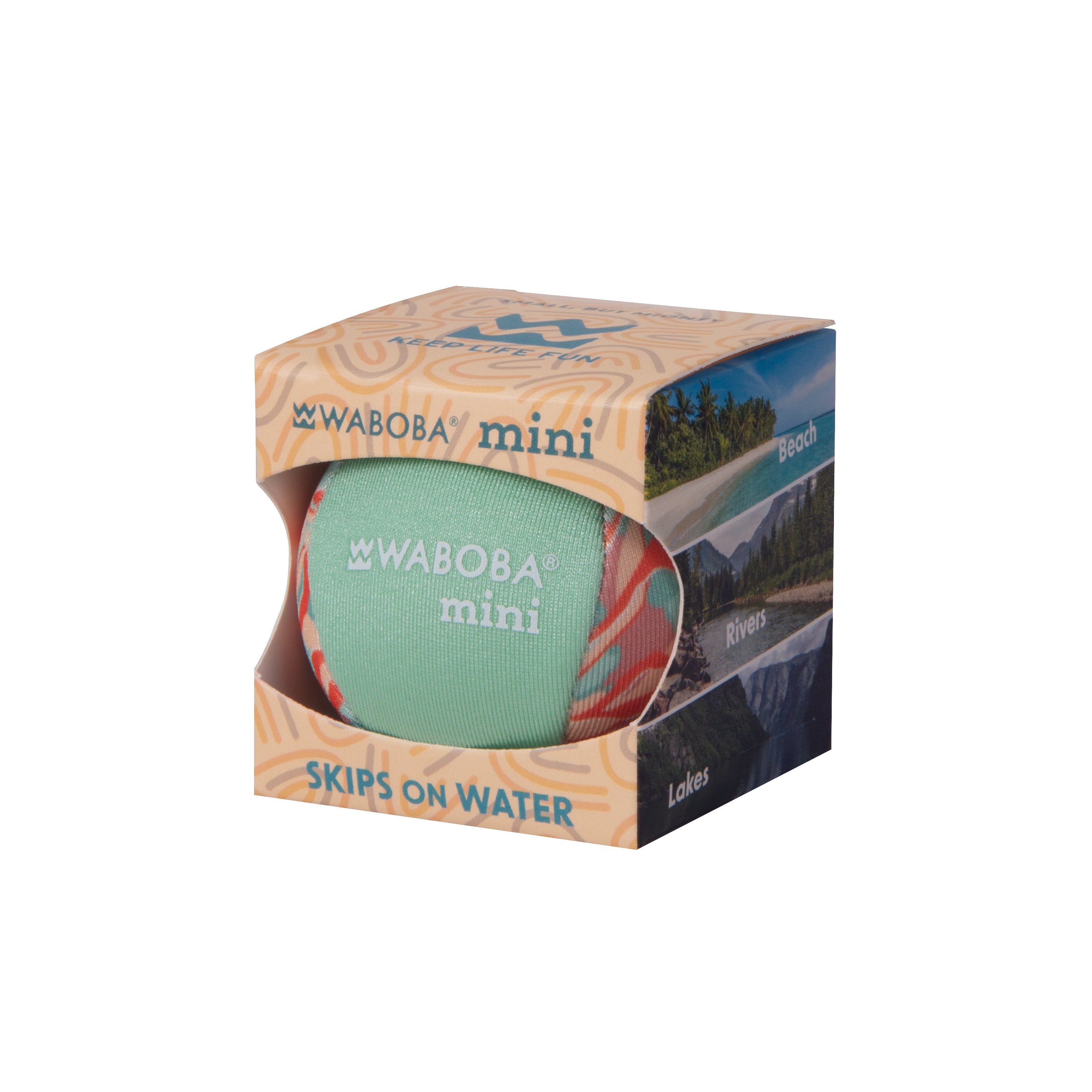 Waboba Mini minge apă Sea Coral 2 inch gel