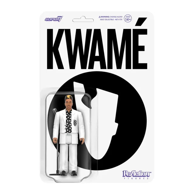 Super7 Kwame ReAction Wave 02 White Black Polka Dot figurina