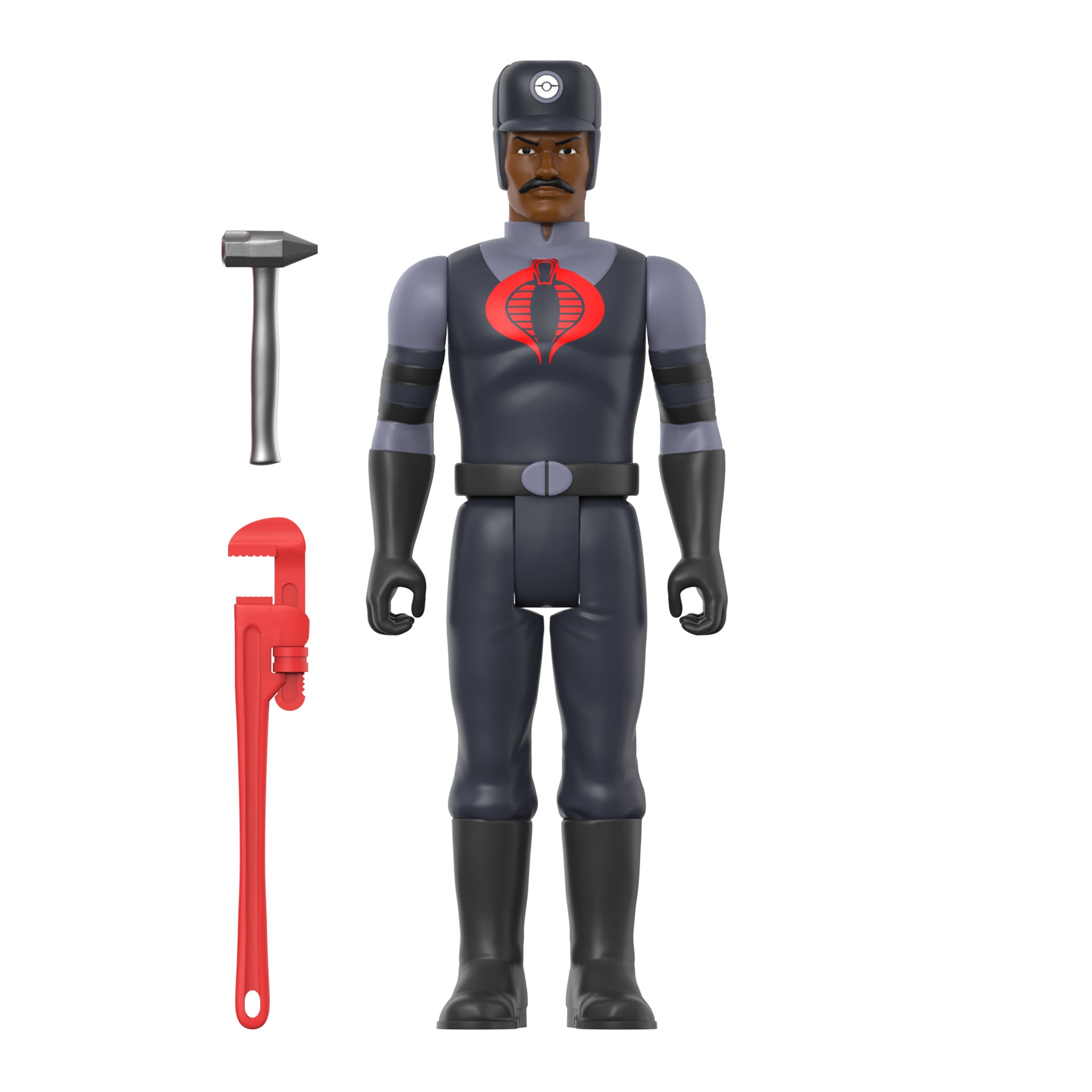 Super7 G.I. Joe ReAction Cobra Snakeling figurina maro