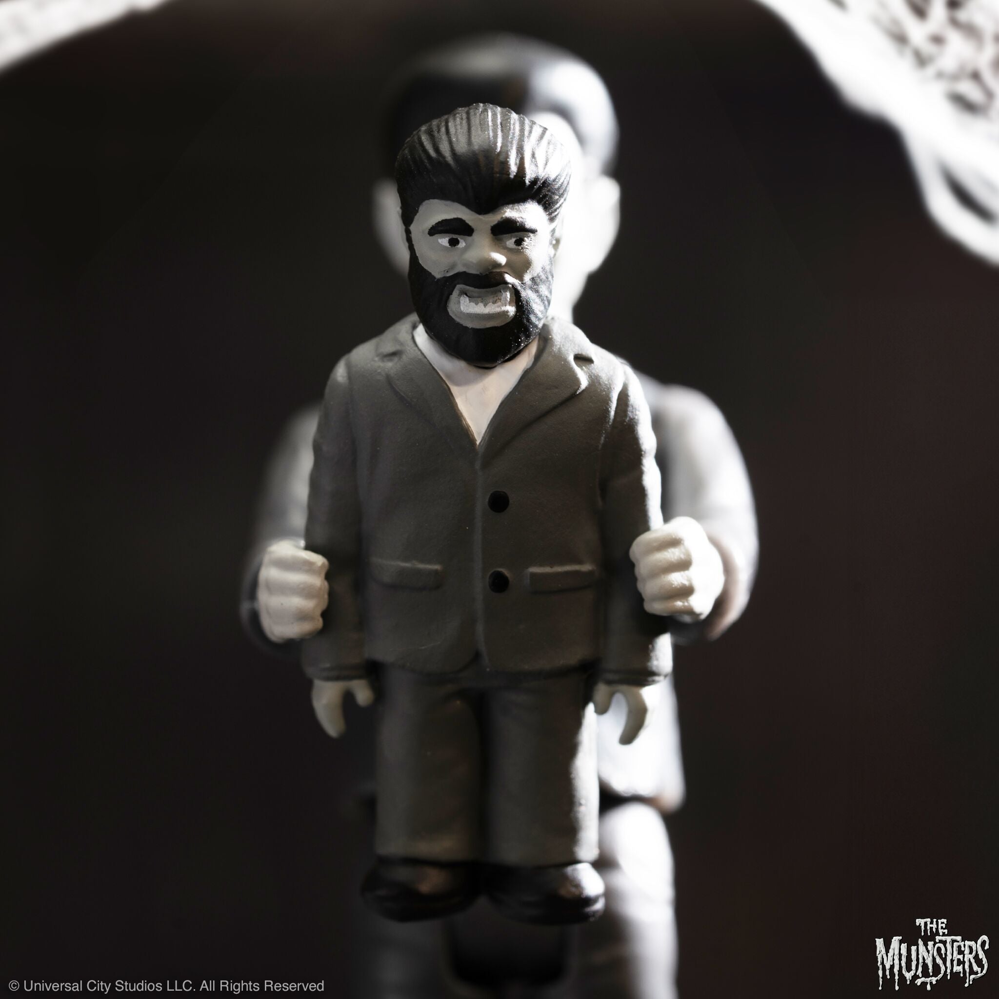 Super7 Munsters ReAction Eddie Munster figurina grayscale
