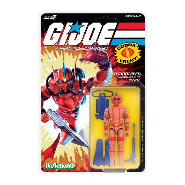 Super7 G.I. Joe ReAction+ Wave 07 Hydro Viper figurină comic