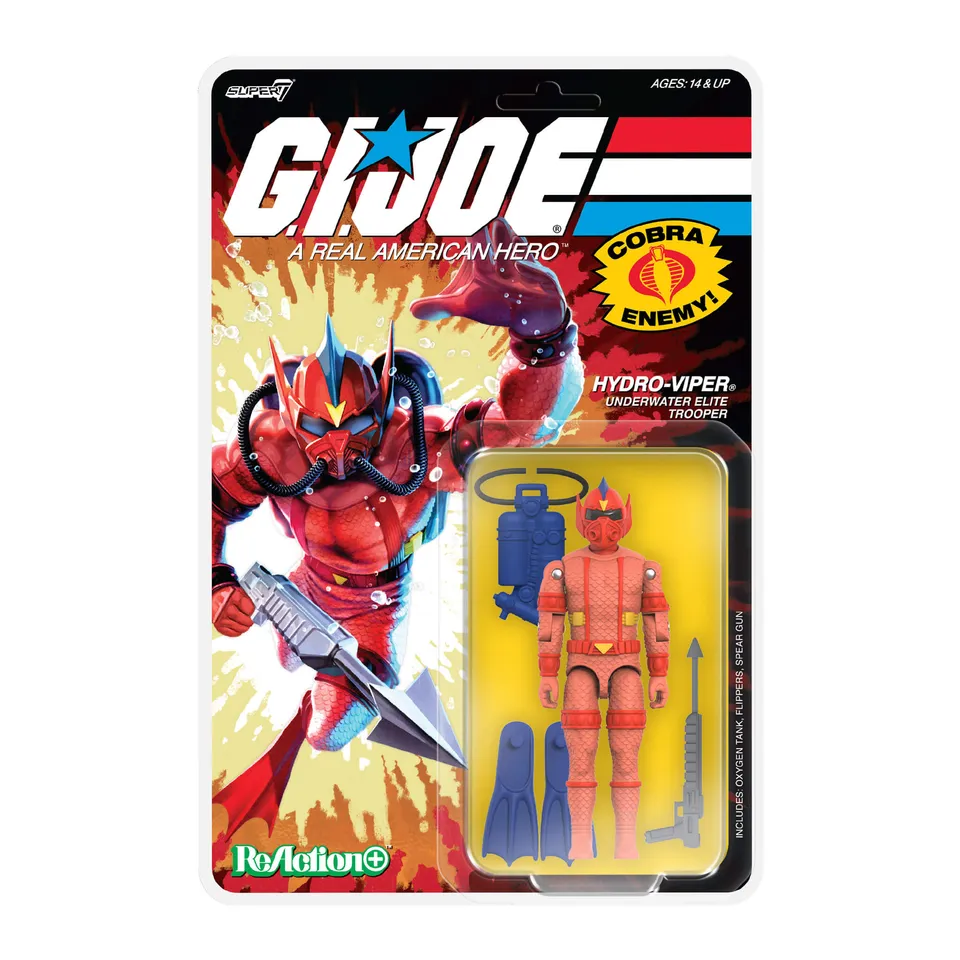 Super7 G.I. Joe ReAction+ Wave 07 Hydro Viper figurină comic