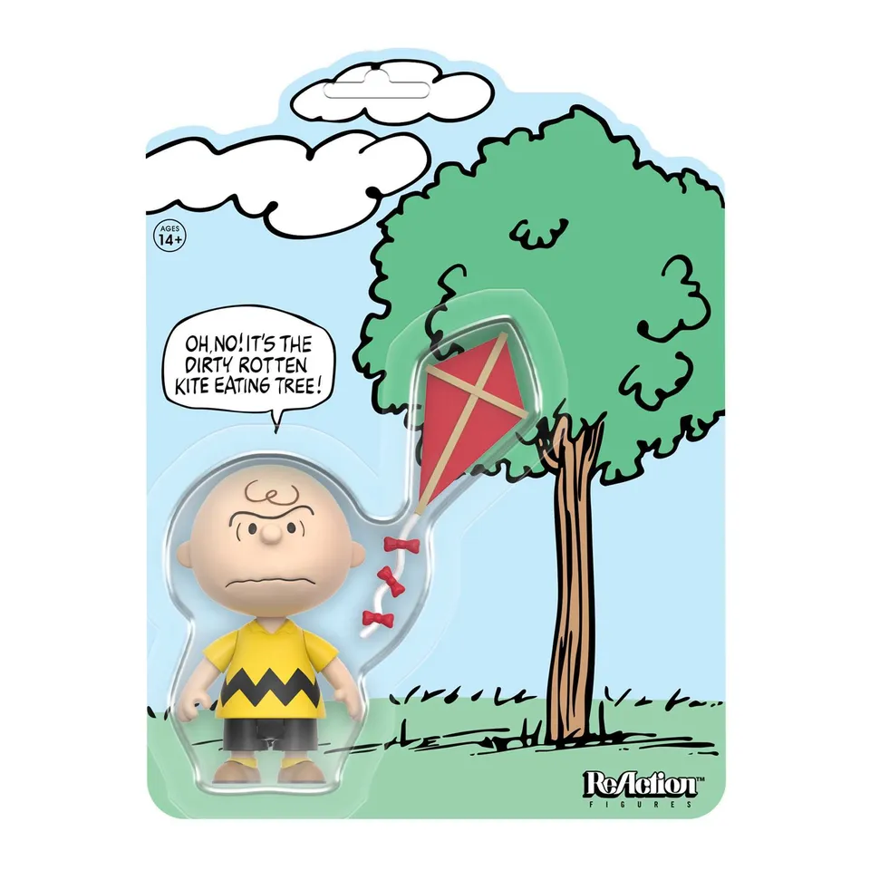 Super7 ReAction Peanuts Charlie Brown Kite figurina 9,5 cm
