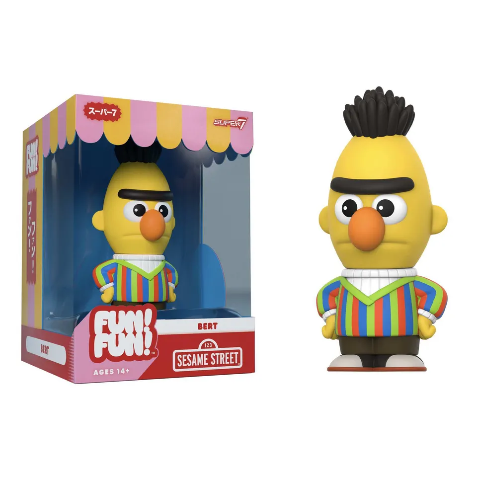 Super7 Sesame Street Fun Bert figurina vinil 5 inch moale