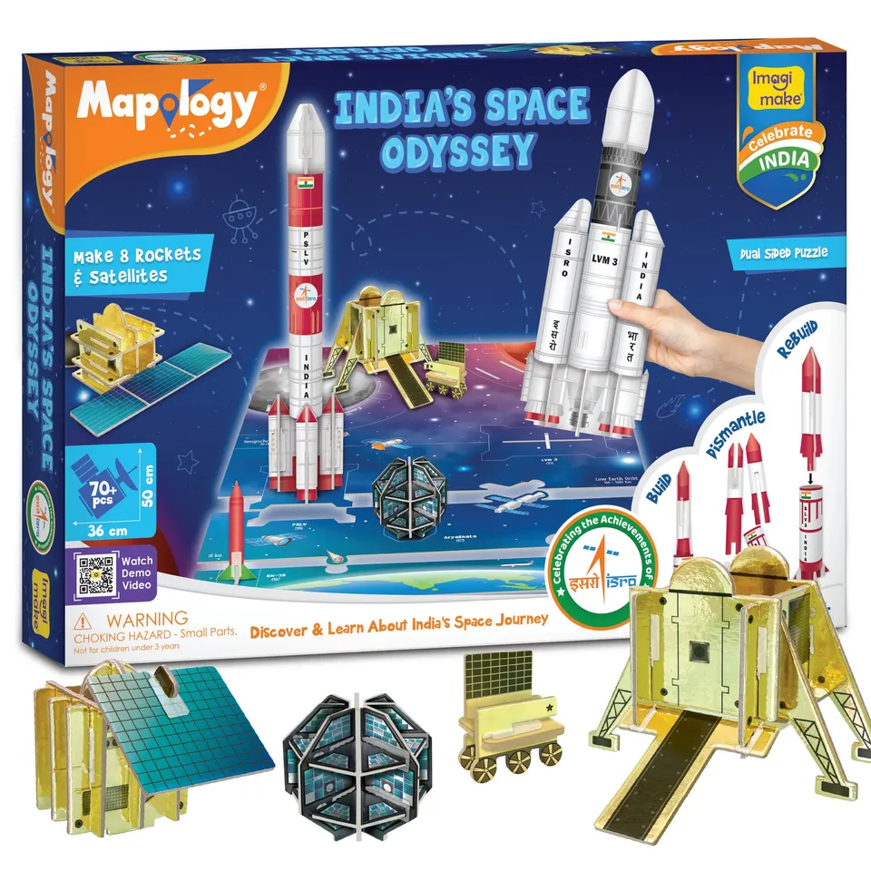Imagimake Mapology India's Space Odyssey set rachete 7+