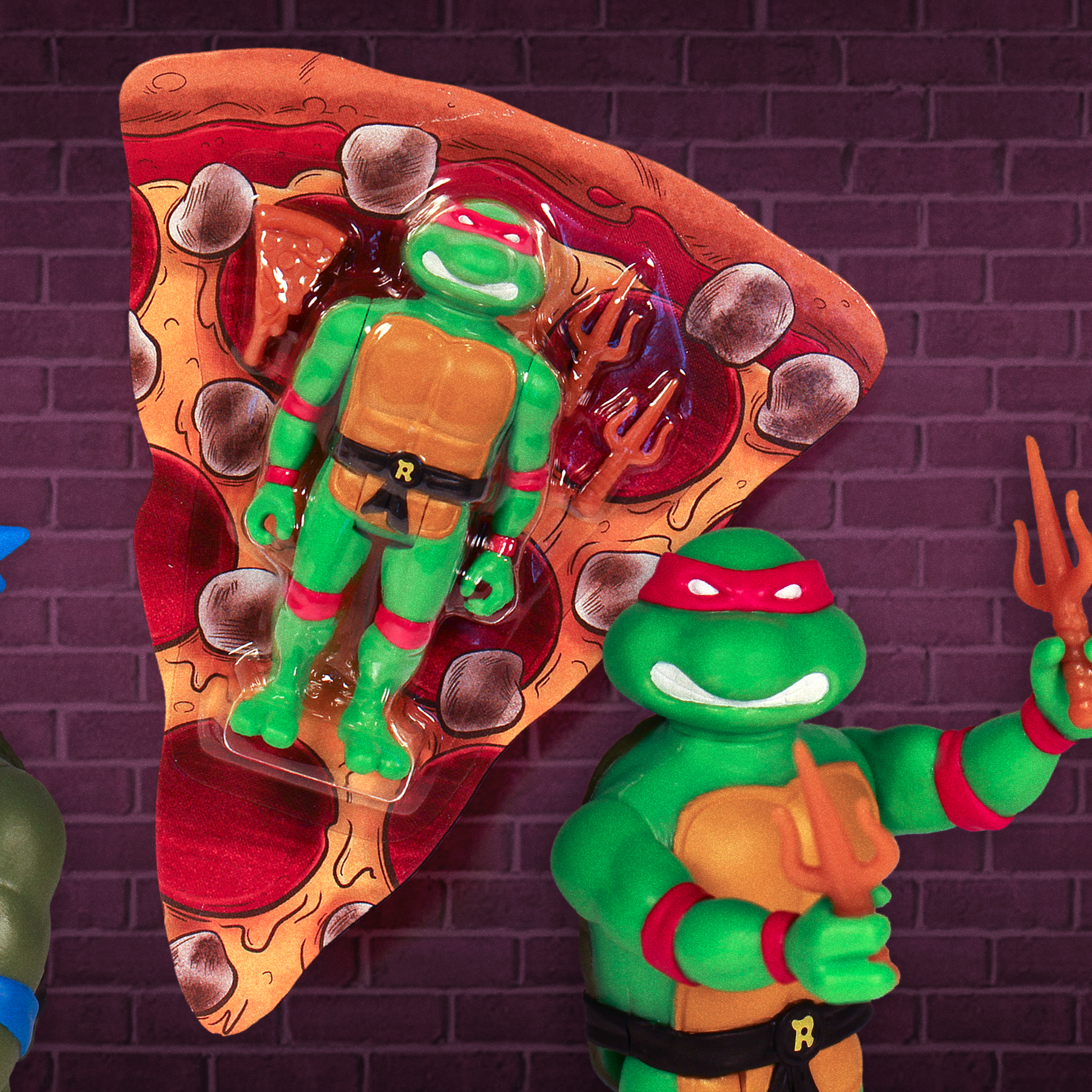 Super7 ReAction TMNT Pizza Box 4 figurine 9,5cm SDCC