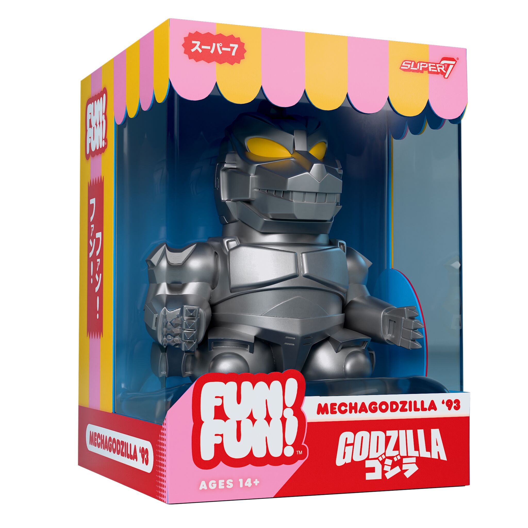 Super7 Toho Fun Fun MechaGodzilla 90s figurina vinil 12,5cm