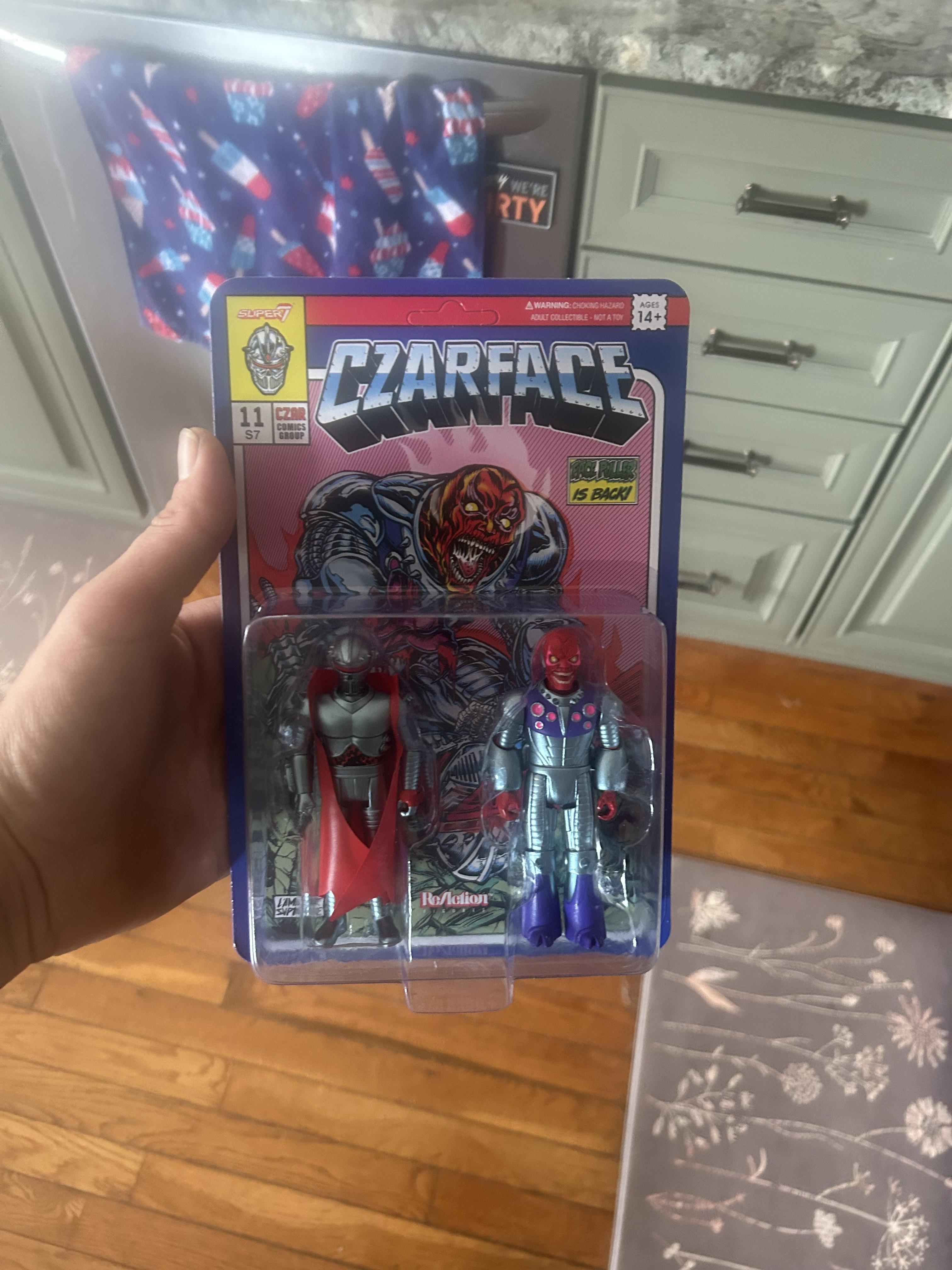 Super7 ReAction Czarface Frankie Pulitzer figurine set 2 buc metalizat