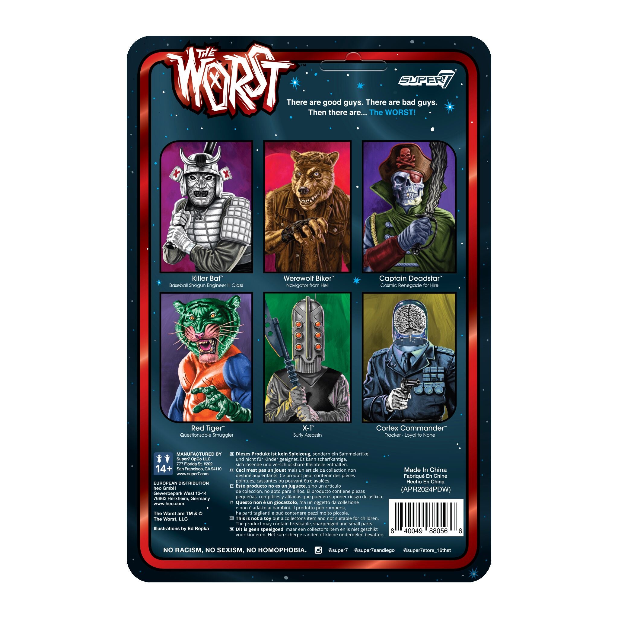 Super7 The Worst X-1 Scum Squad figurina 9,5 cm metalizata