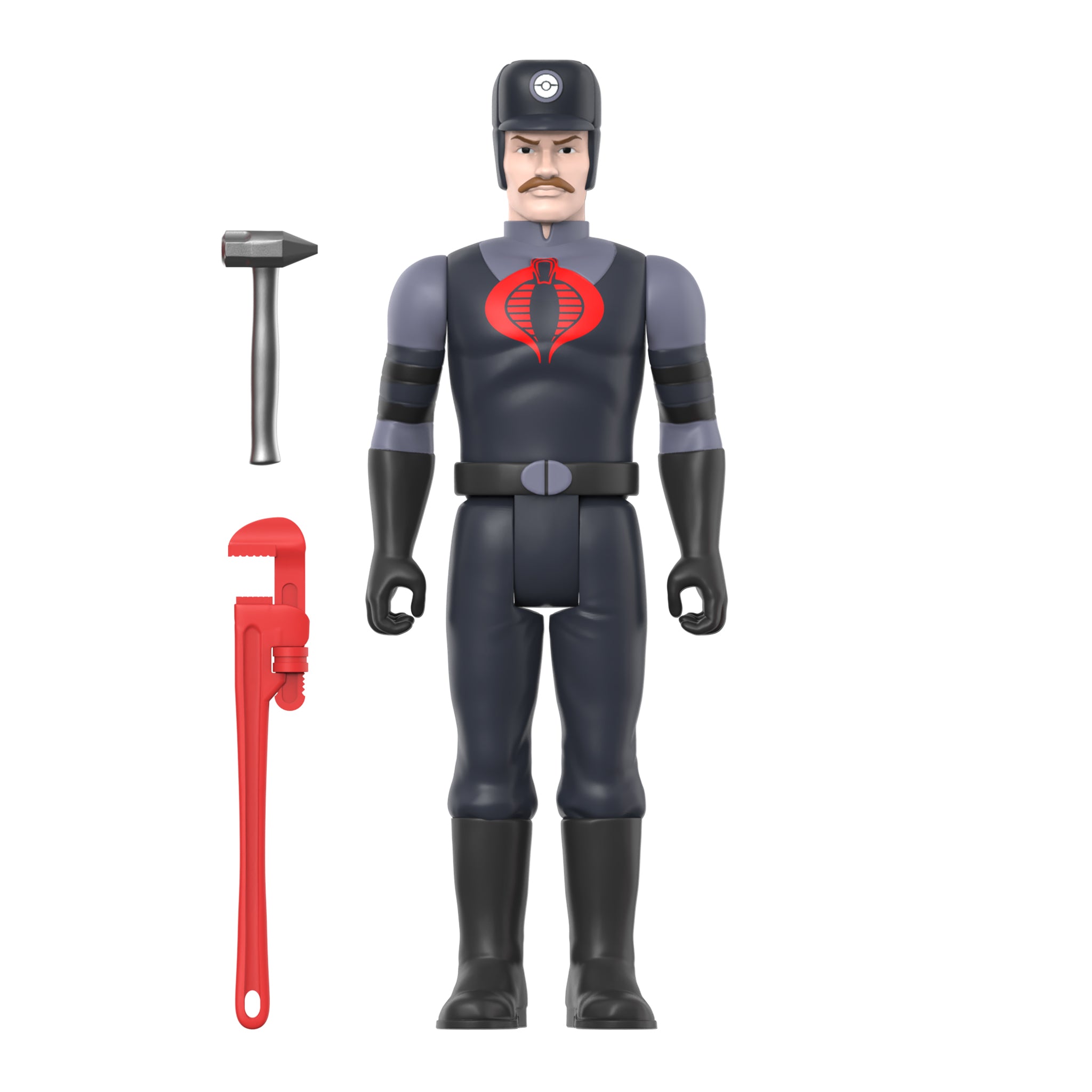 Super7 G.I. Joe ReAction Cobra Snakeling figurina mustata roz