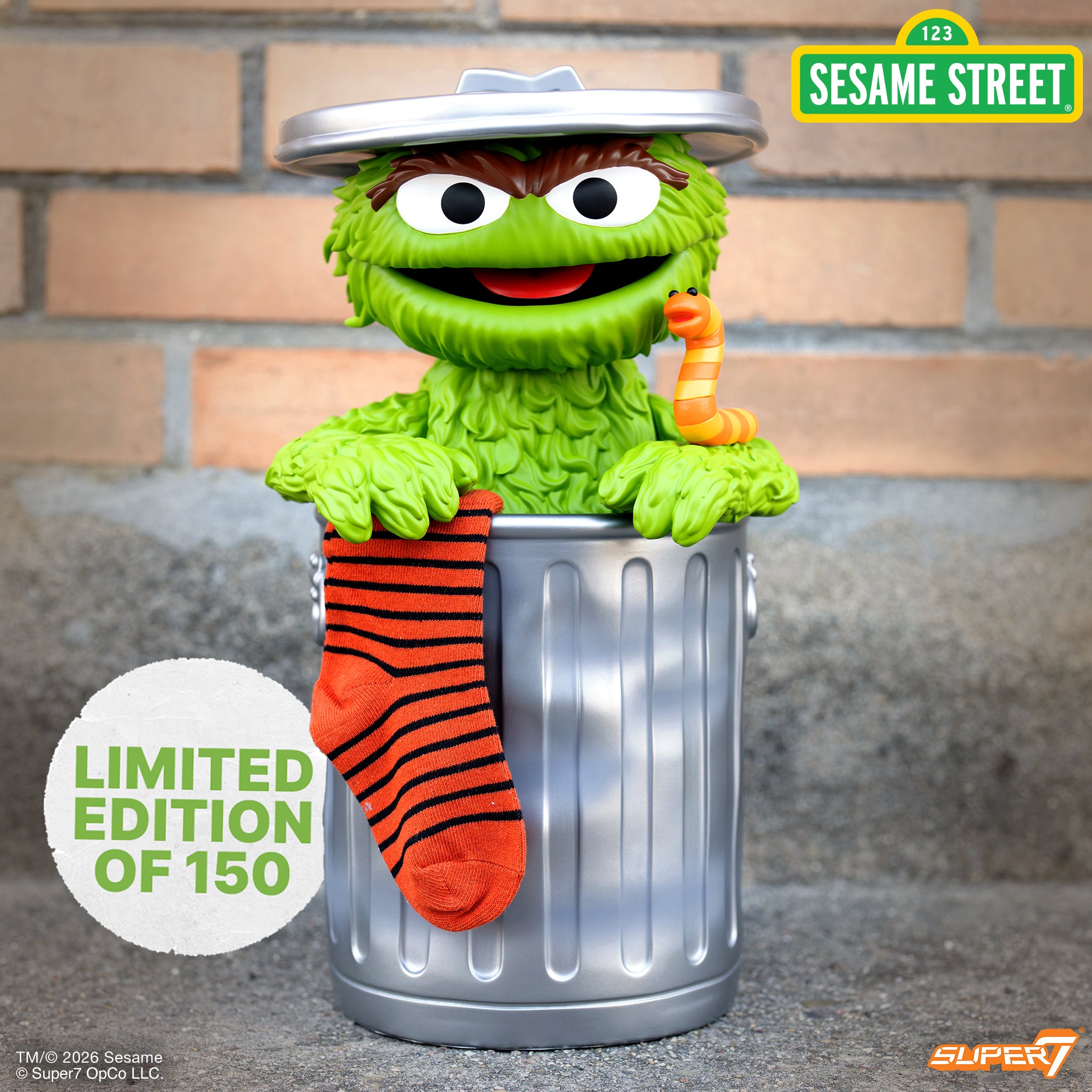 Super7 SuperSize Oscar The Grouch figurina vinil 40 cm