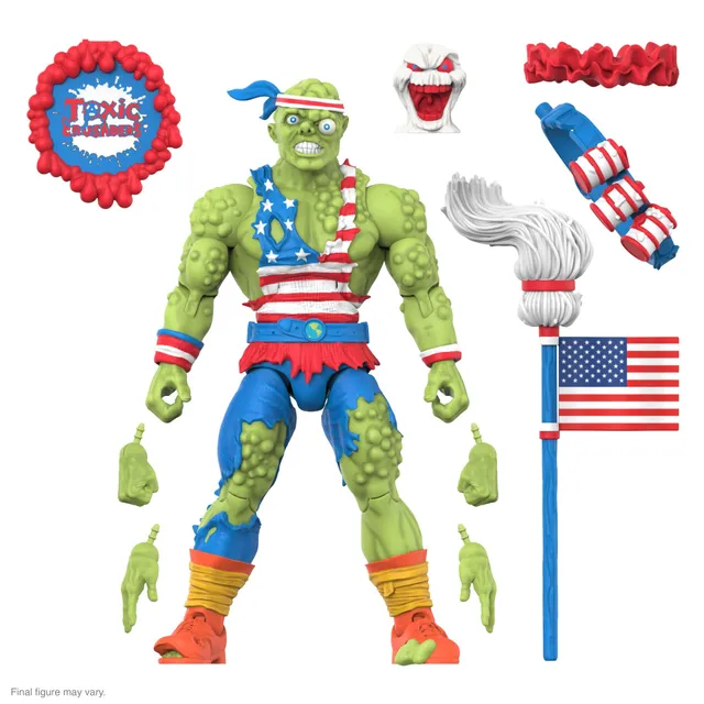 Super7 Toxic Crusader Ultimates Toxie 7" vintage mop steag