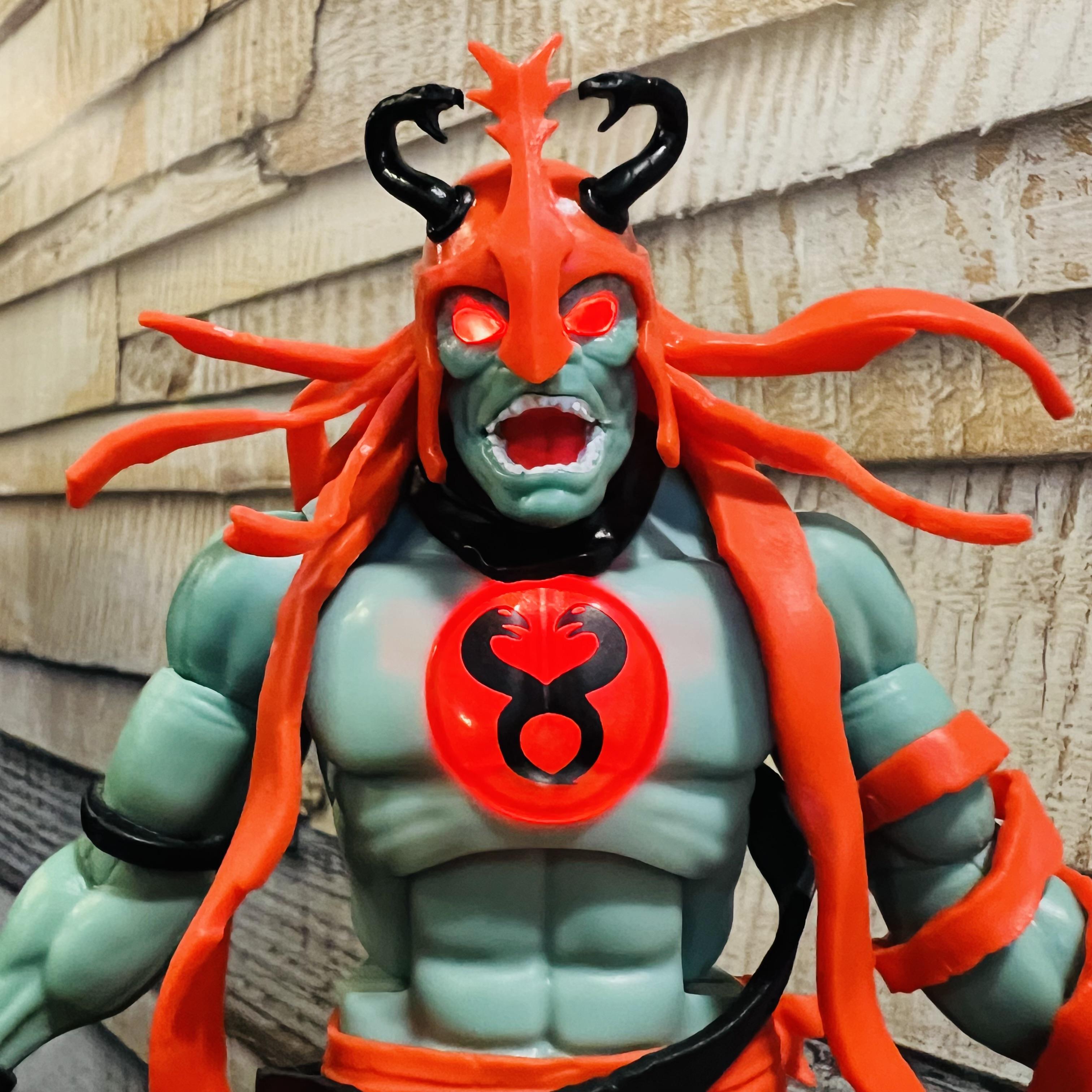 Super7 ThunderCats ULTIMATES Mumm-Ra figurina LED Toy Color