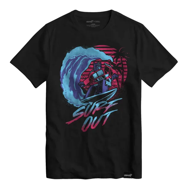 Super7 Transformers Optimus Prime Surf tricou negru bumbac