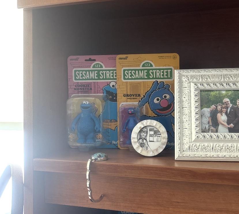Super7 Sesame Street ReAction Grover figurina 9,5 cm litera G