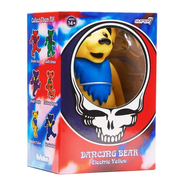 Super7 Grateful Dead Dancing Bear figurina galben electric