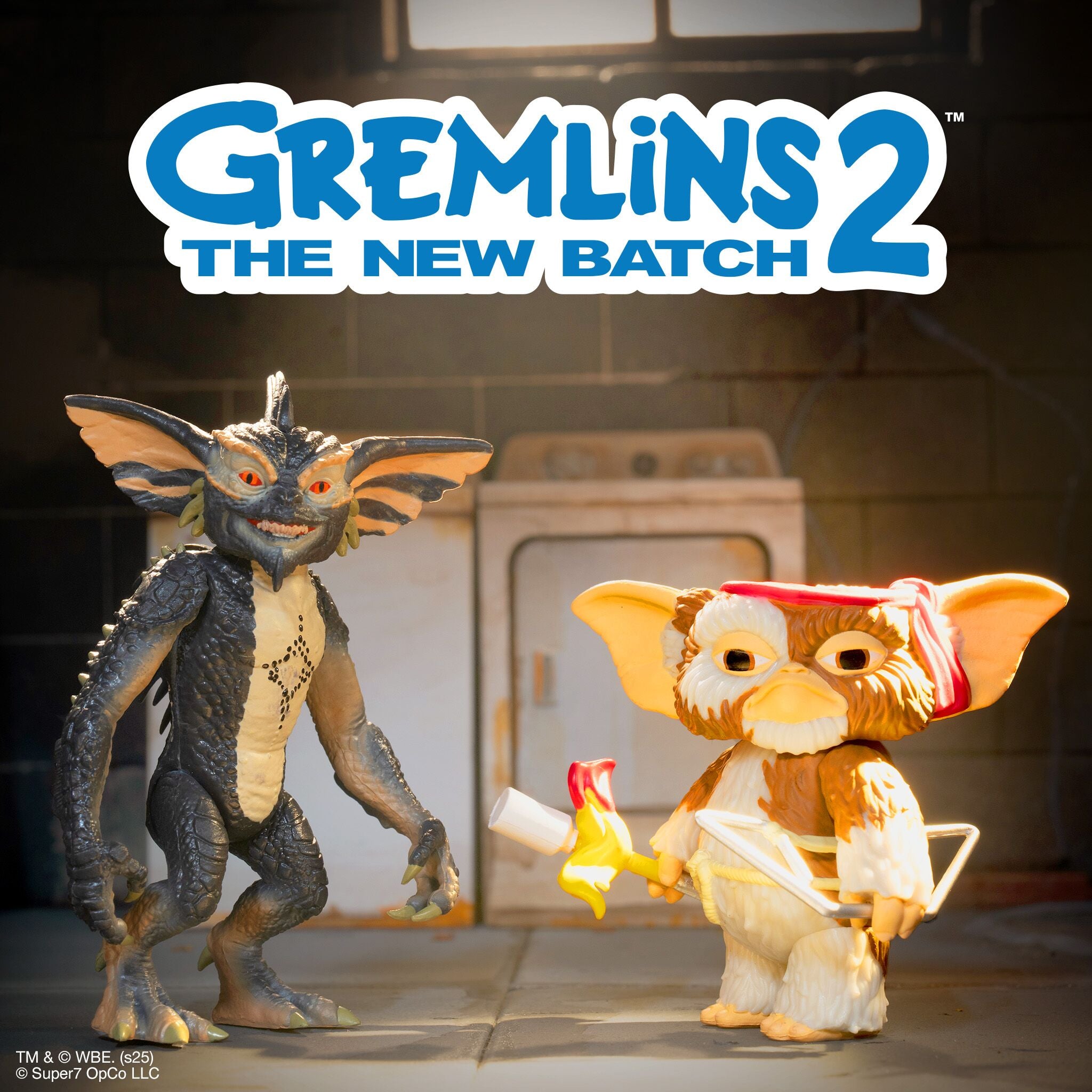 Super7 ReAction Gremlins Gizmo Mohawk set 2 figurine