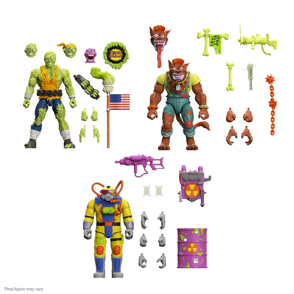 Super7 Ultimates Toxic Crusaders Wave 3 set 3 figurine deluxe