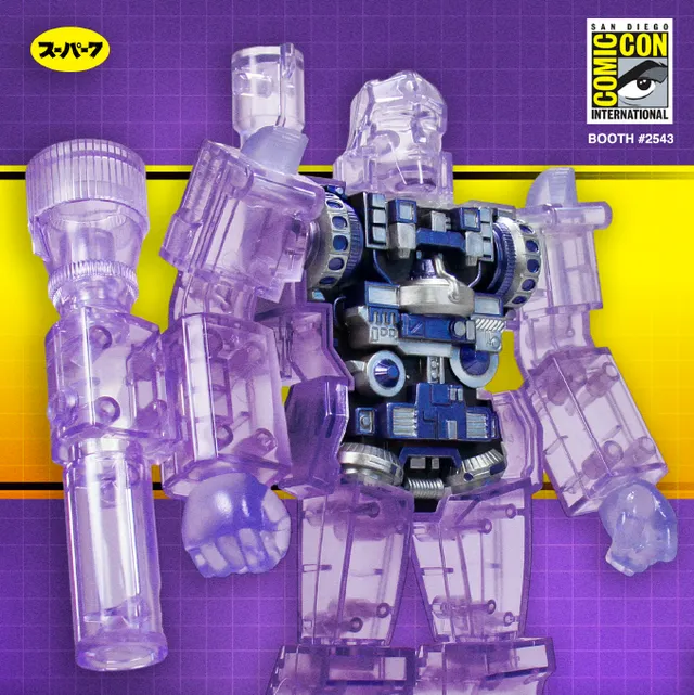 Super7 Super Cyborg Megatron SDCC figurină transparentă 30 cm