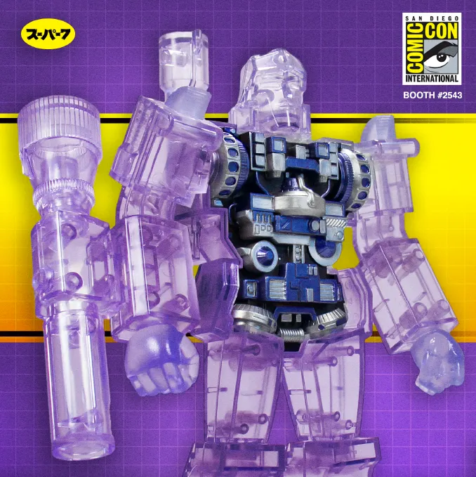 Super7 Super Cyborg Megatron SDCC figurină transparentă 30 cm