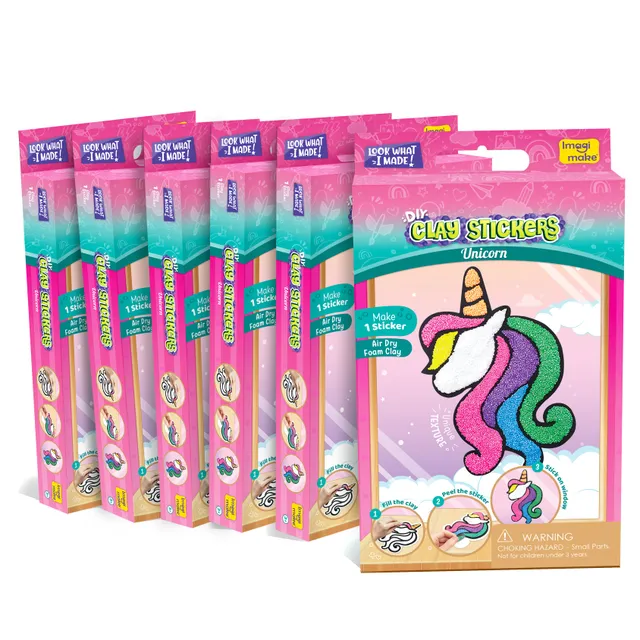 Imagimake set sticker cu lut Unicorn 3 plicuri