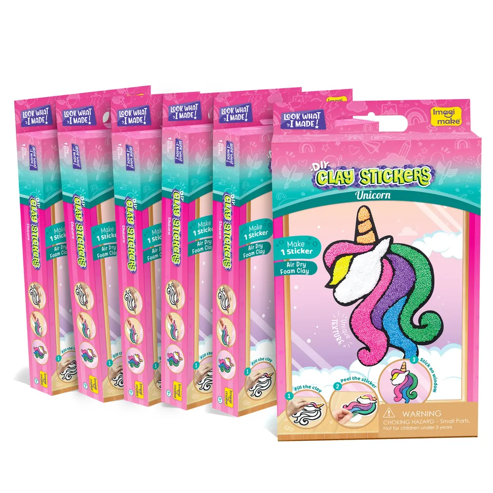 Imagimake set sticker cu lut Unicorn 3 plicuri