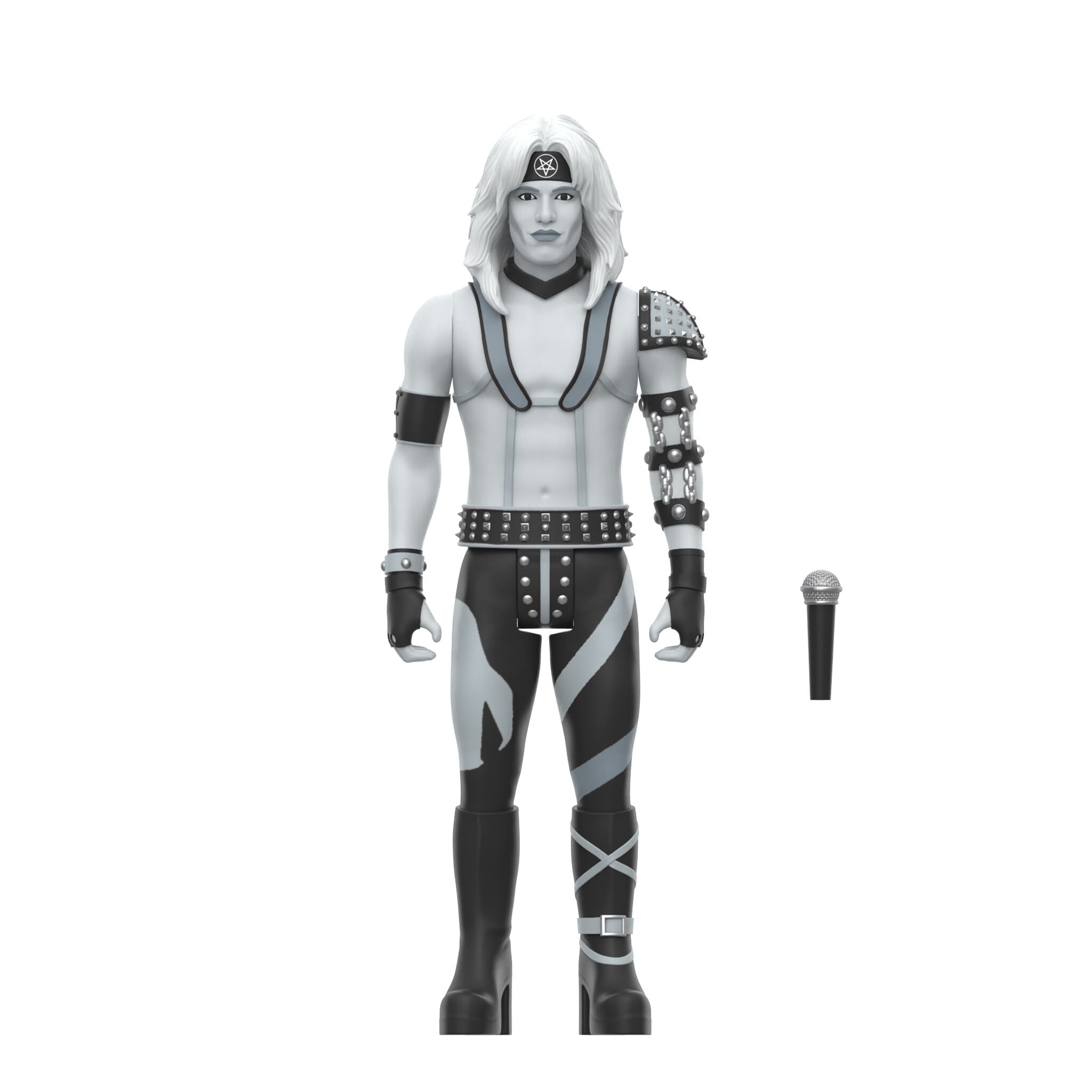 Super7 Motley Crue ReAction Vince Neil figurina 9,5cm alb-negru