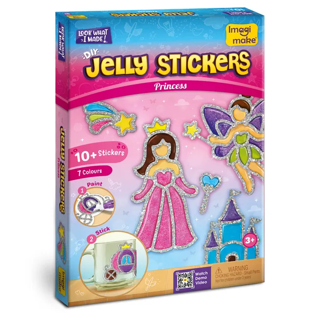 Imagimake Jelly Stickers Princess set stickere 3 ani+