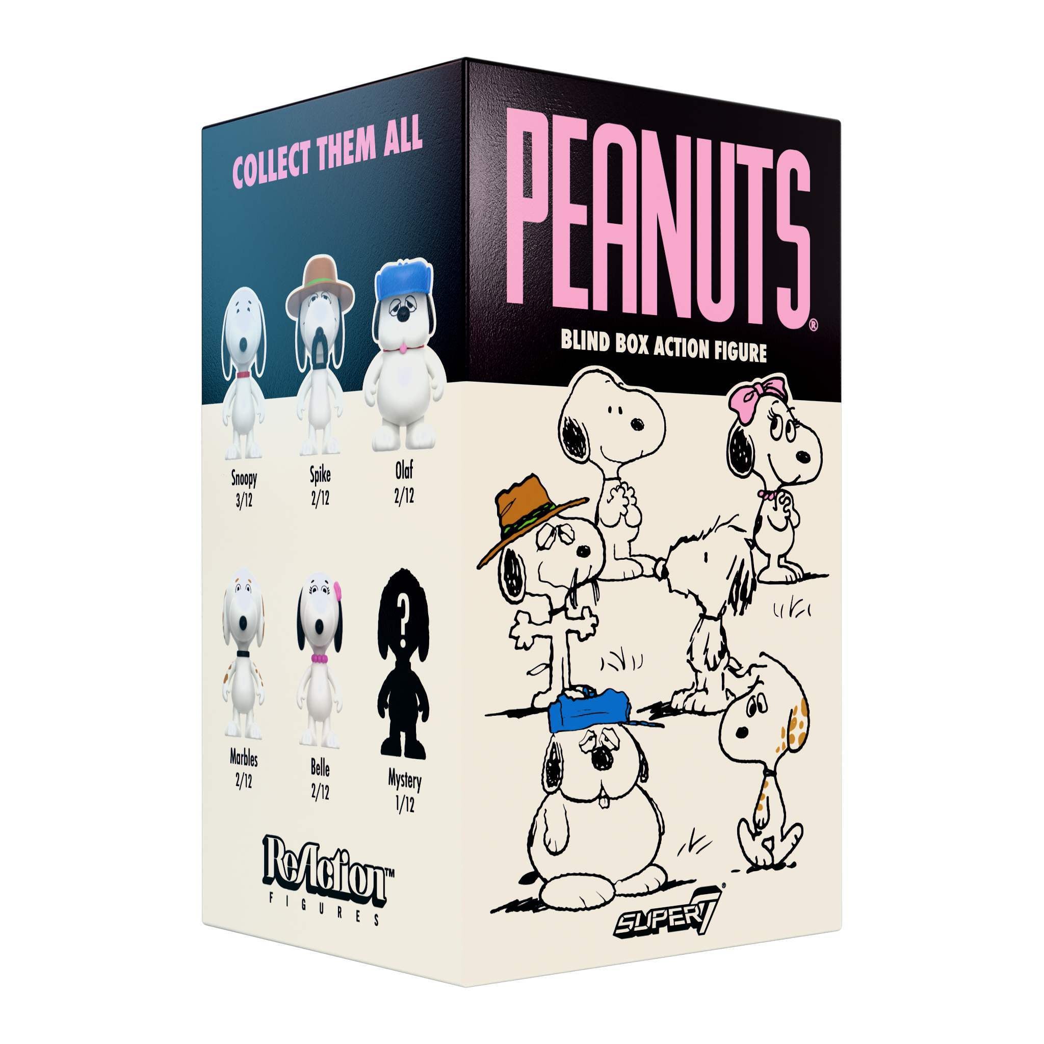 Super7 Peanuts Wave 10 figurină blind box frații lui Snoopy articulată