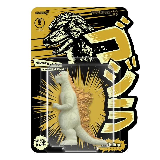 Super7 Toho ReAction Godzilla 89 figurină fosforescentă