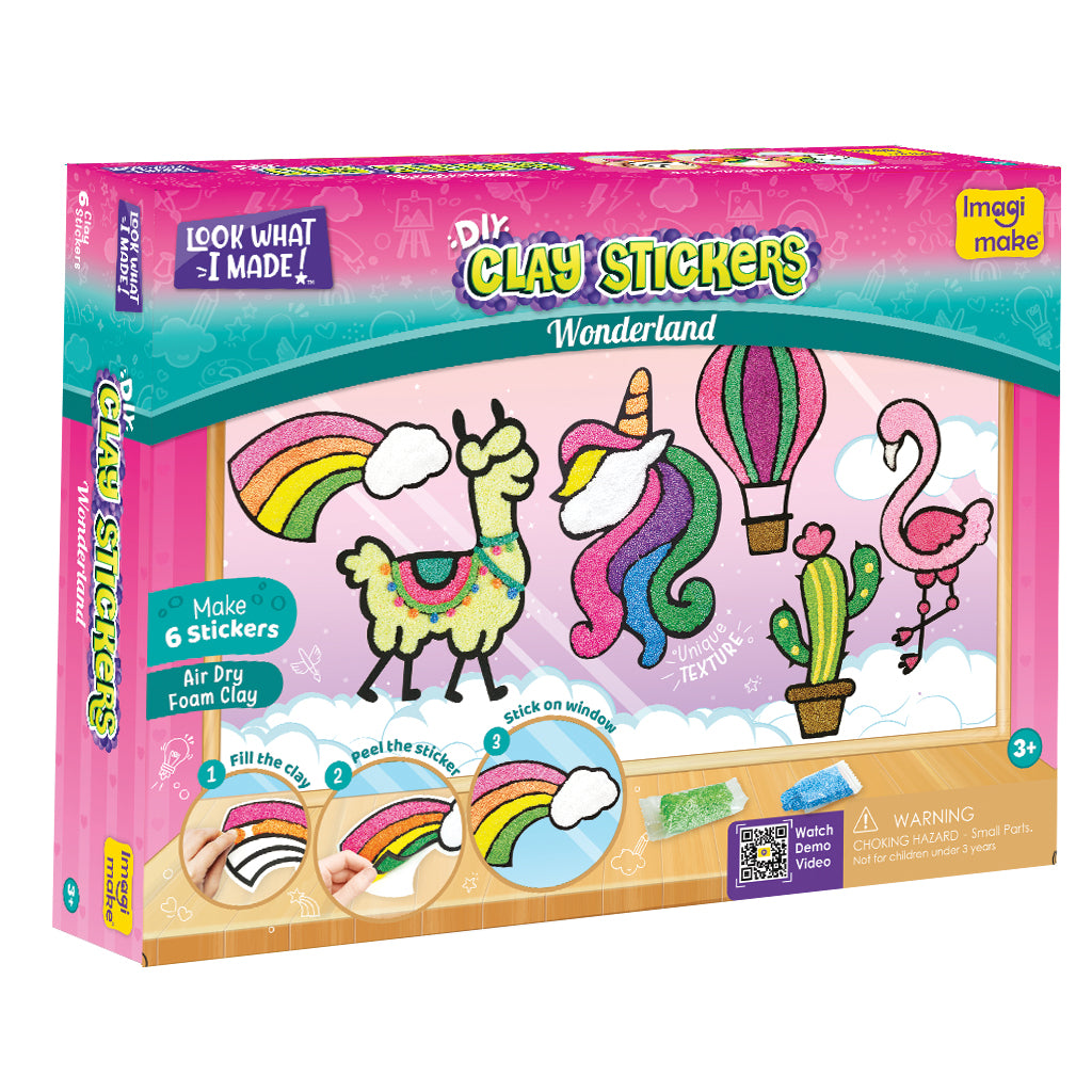 Imagimake Clay Stickers Wonderland set stickere 12 pungi