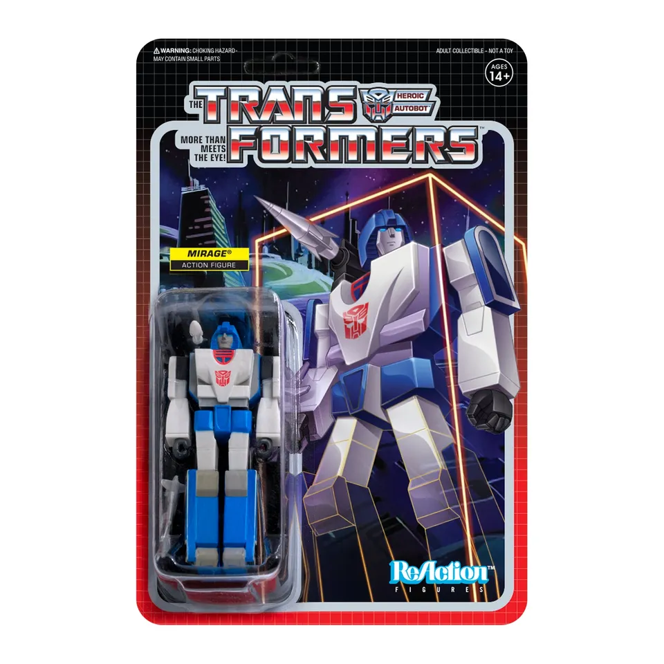 Super7 Transformers ReAction Wave 2 Mirage figurina 9,5 cm