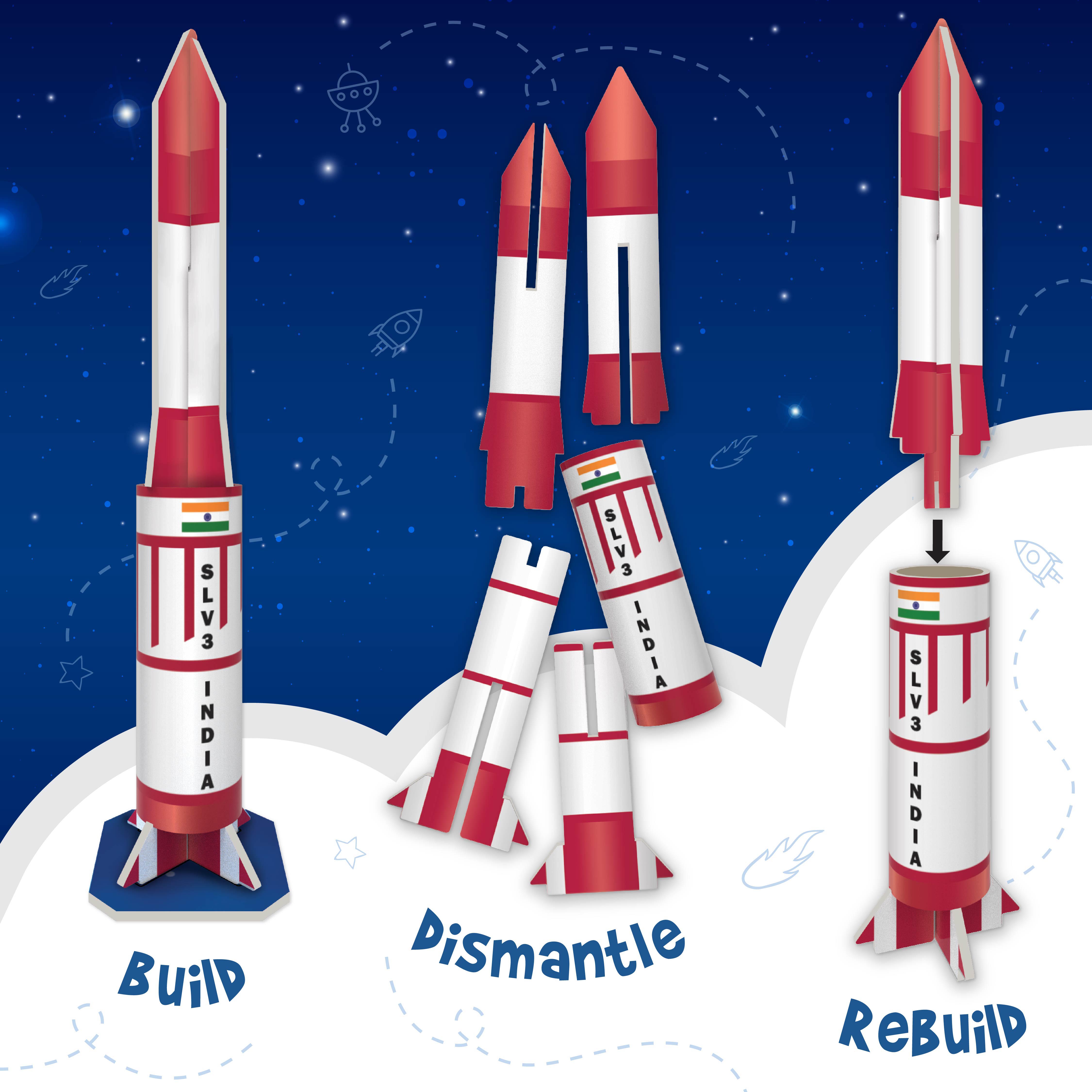 Imagimake Mapology Space Solar System set spatiu puzzle