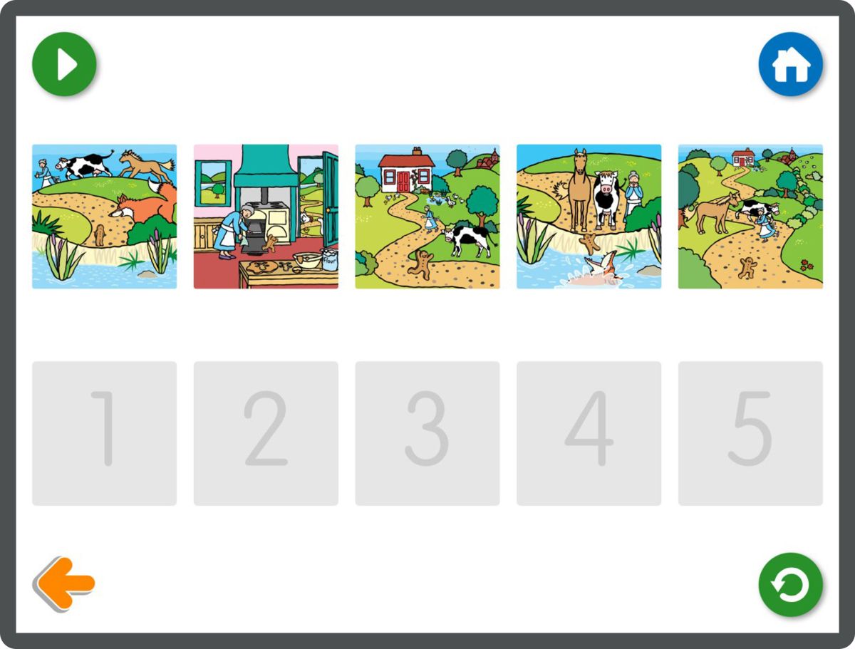Yellow Door Gingerbread Man app poveste interactiva
