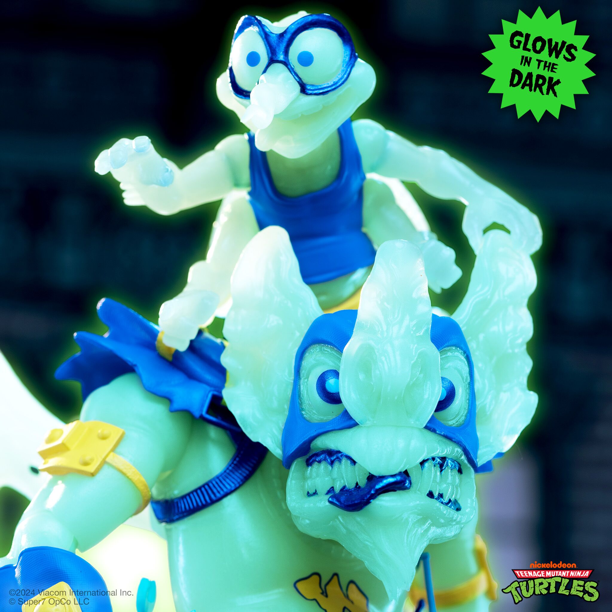 Super7 ULTIMATES TMNT Wingnut Screwloose figurina glow