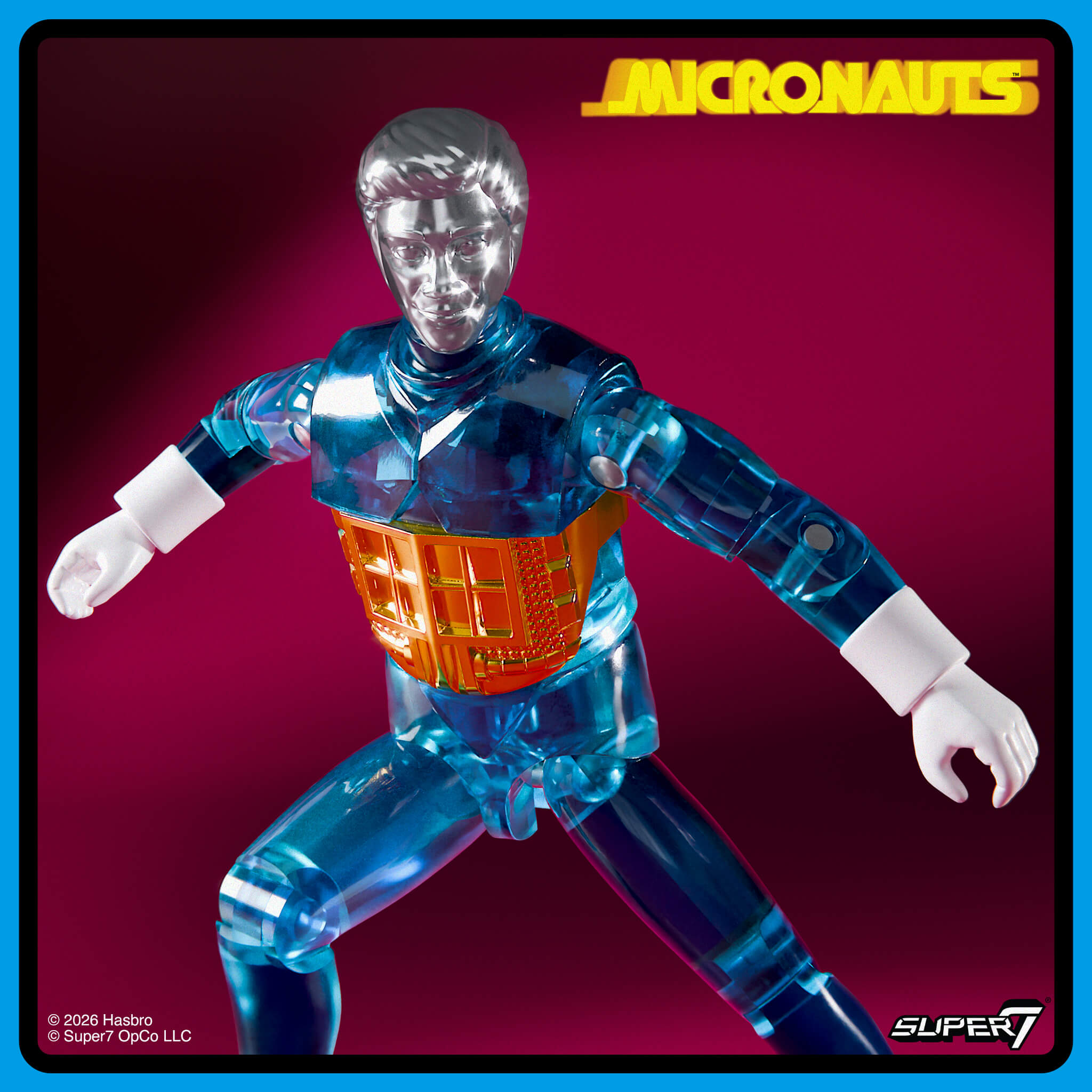 Super7 Micronauts ReAction+ Wave 03 Emperor set 3 figurine translucid