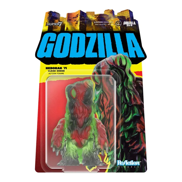 Super7 ReAction Hedorah figurina 9,5 cm verde transparent