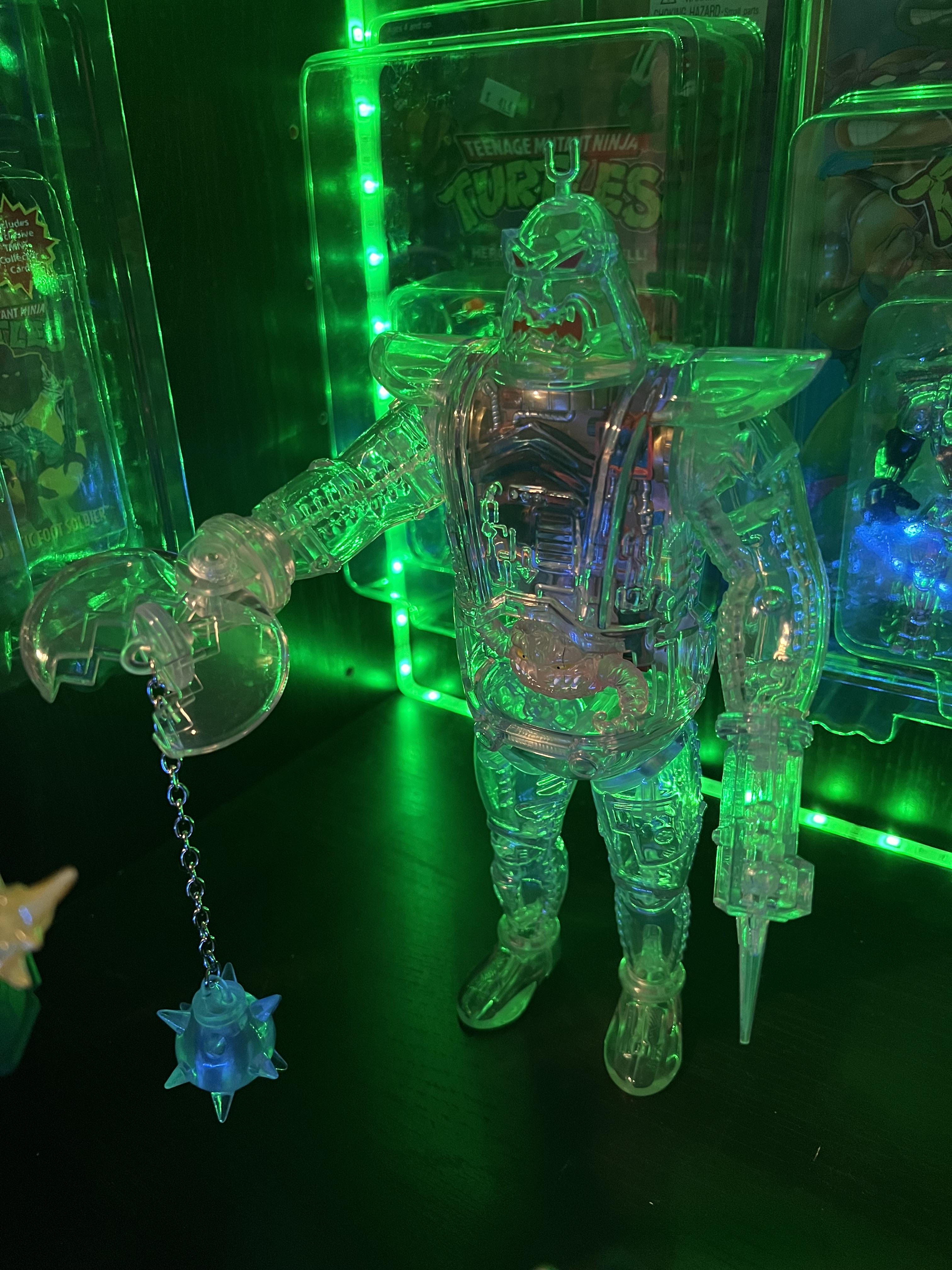 Super7 TMNT Krang Android figurină transparentă 28 cm