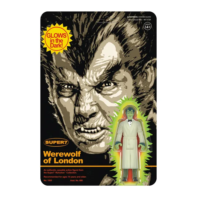 Super7 ReAction Werewolf of London figurină fosforescentă