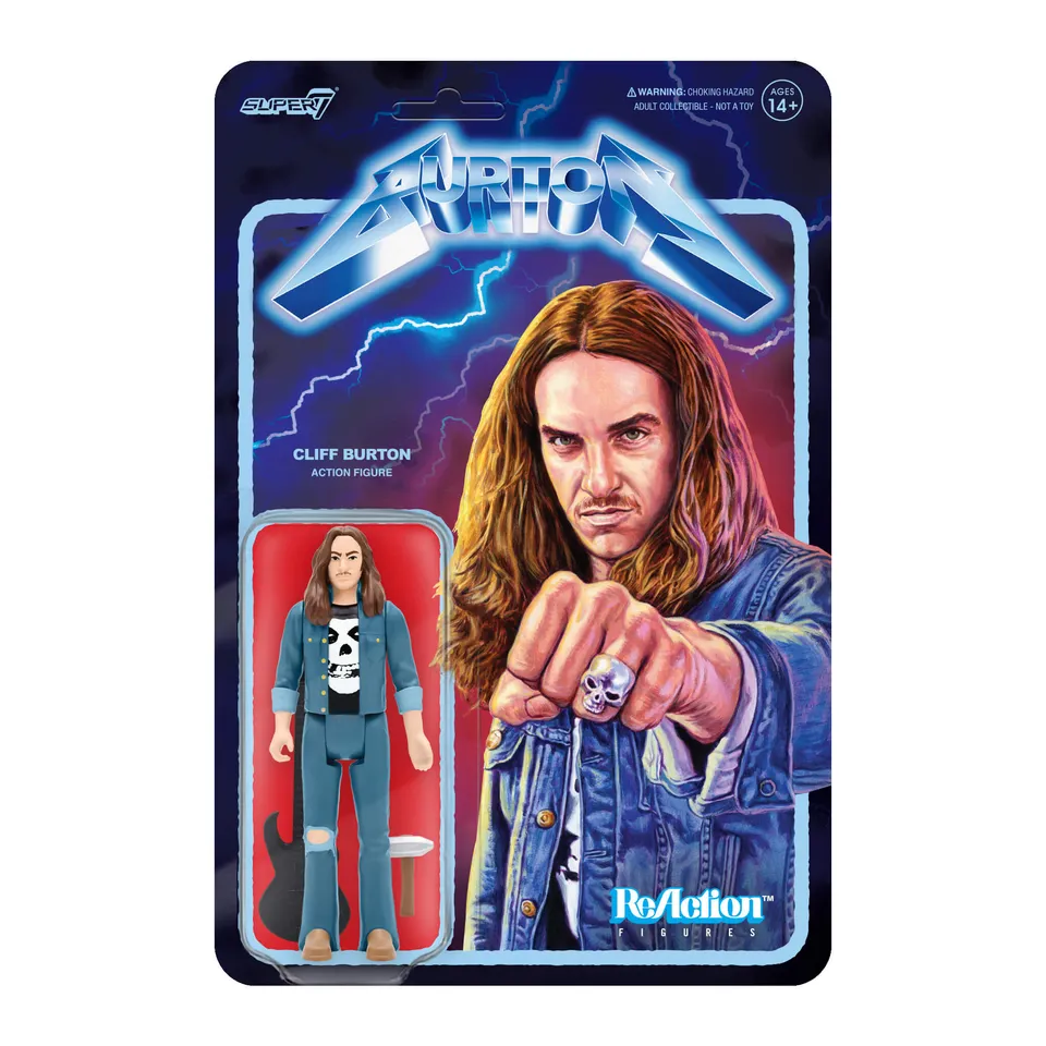 ReAction Cliff Burton Wave 01 figurina 9,5 cm cu bas