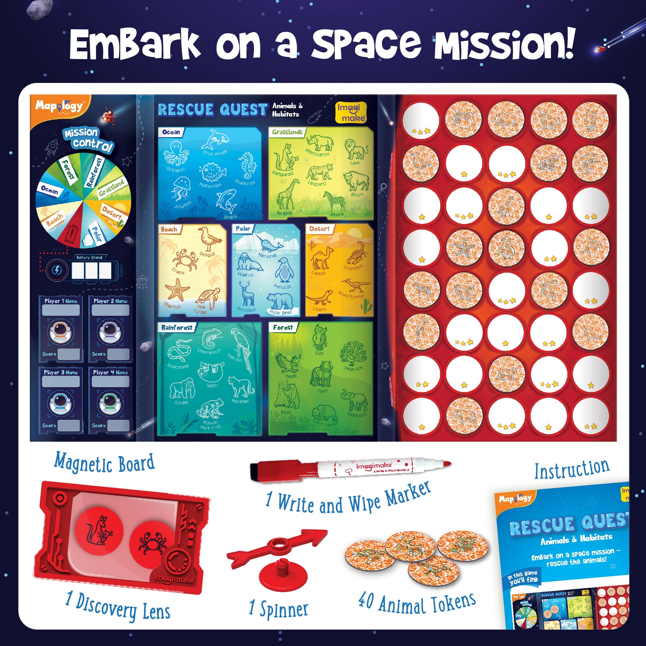 Imagimake Rescue Quest Animals Habitats joc salvare animale