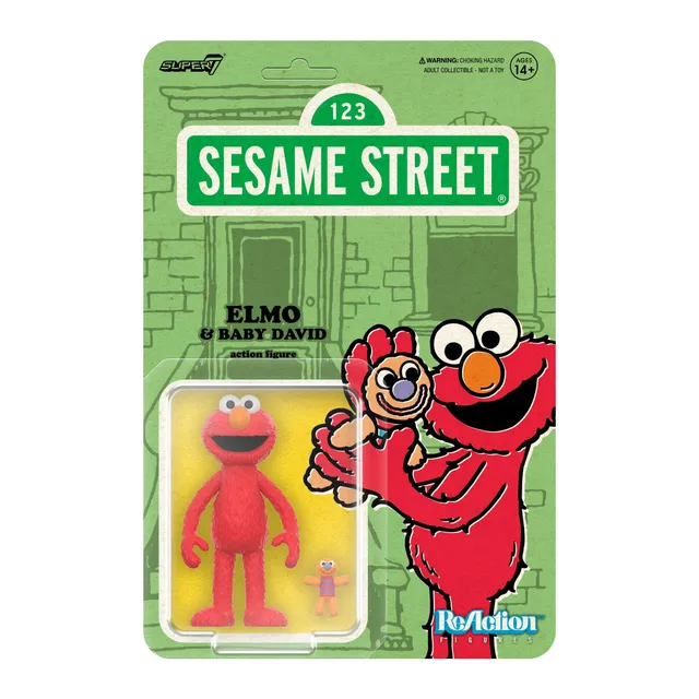 Super7 Sesame Street Elmo figurina articulata 9,5 cm
