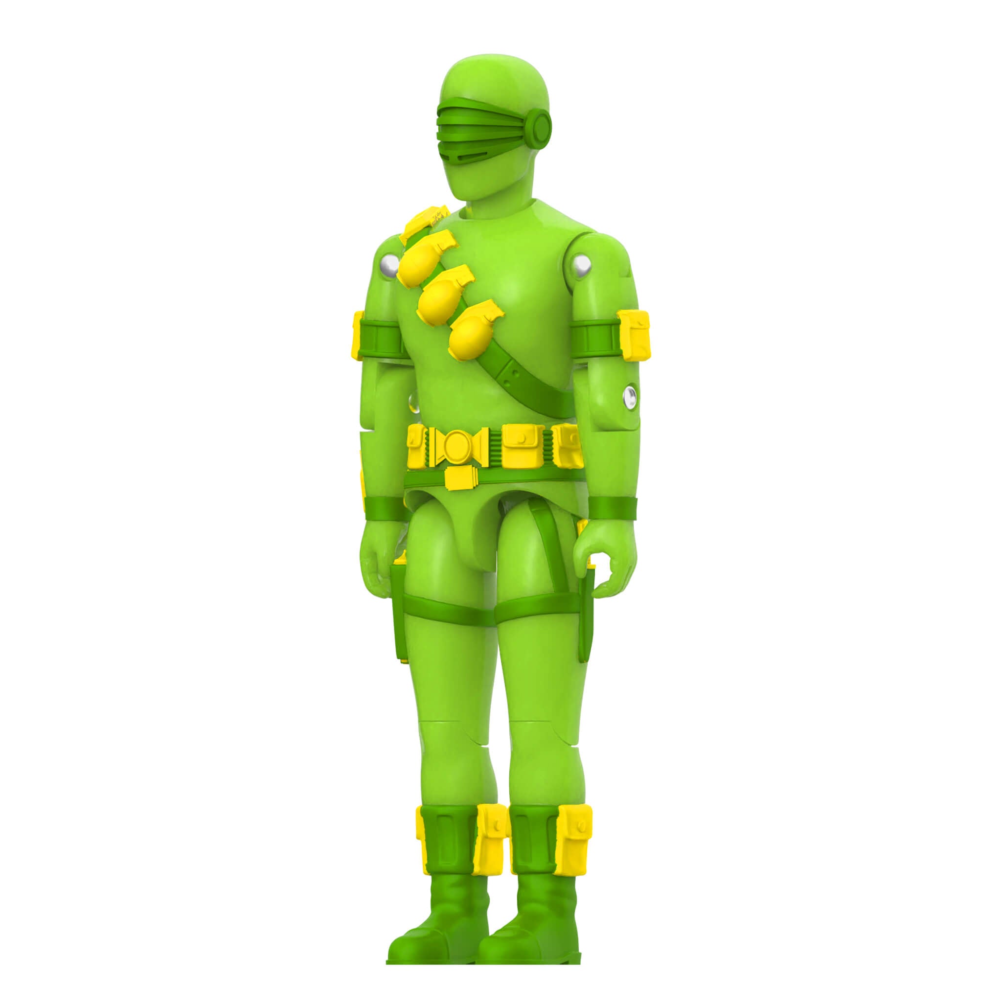 Super7 G.I. Joe Glow Patrol Green set 3 figurine ReAction+