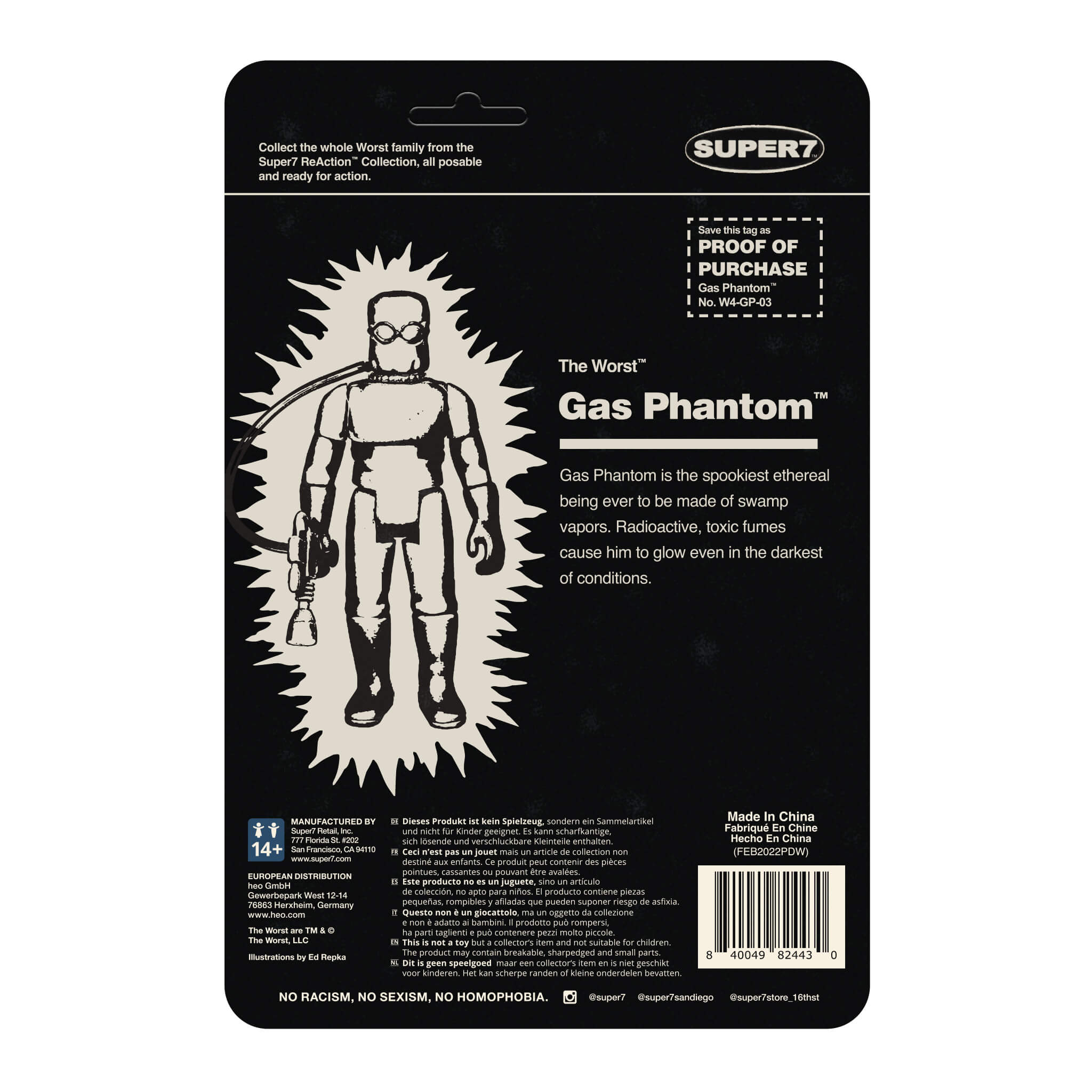 Super7 The Worst Gas Phantom figurină fosforescentă
